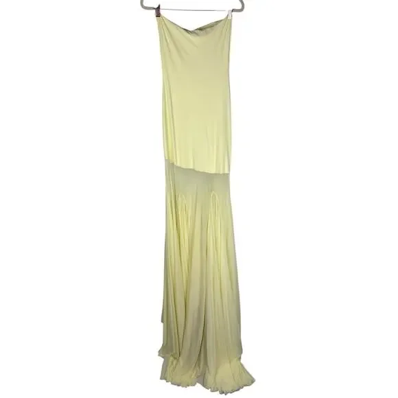 Deme by Gabriella Dahlia Strapless Gown Formal Whimsical Prom Party Size S